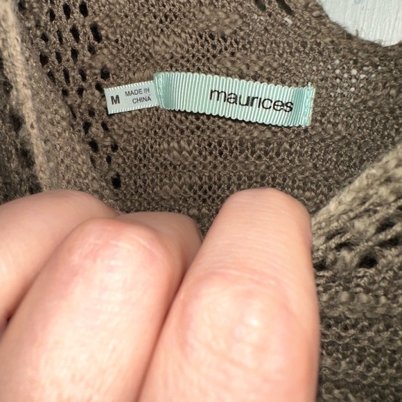 Maurice’s Green knit fringe tank - Picture 3 of 3